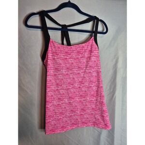 VSX Victoria's Secret Sexy Sport Pink Black Tank Top‎ Athletic Activewear